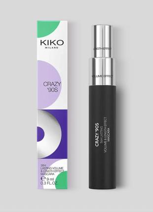 Туш kiko crazy '90s 36h lasting volume & length effect mascara