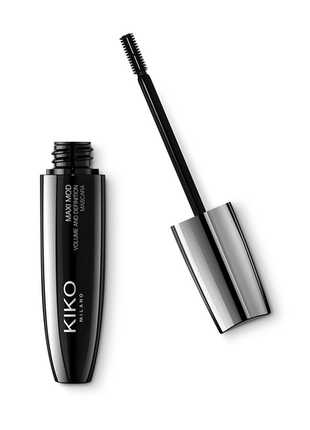 Тушь с мини щеточкой kiko maxi mod mascara