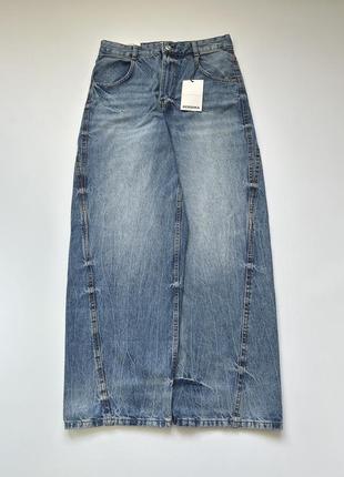 Джинсы бершка супер бегги скейтер bershka super baggy skater jeans
