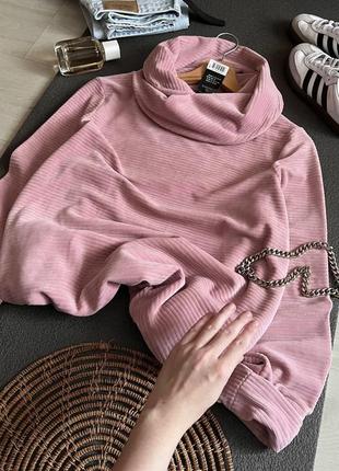 Новый бархатный свитшот oversize