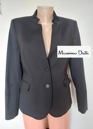 Черный брендовый пиджак, блейзер, жакет, massimo dutti