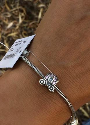 Шарм серебро 925 бусина серебряная в стиле пандора 3526