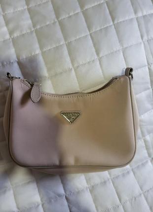 Сумочка Prada Crystal-Studded Pouch nylon