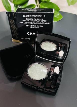 Оригинальный chanel ombre essentielle многофункциональные стойкие тени для век 254 menthe a leeau satin