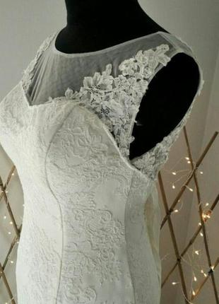 Свадебное платье с фатой4 фото