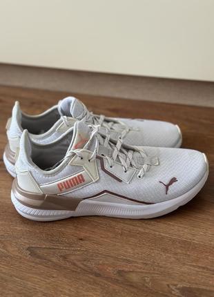 Легкие кроссовки platinum metallic wn's для спорта бега сетка текстиль puma