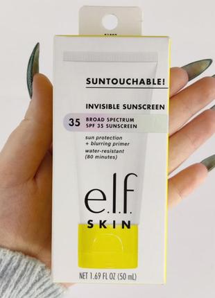 E.l.f skin сонцезахисний крем-праймер для обличчя suntouchable invisible sunscreen spf 35, 50 мл5 фото