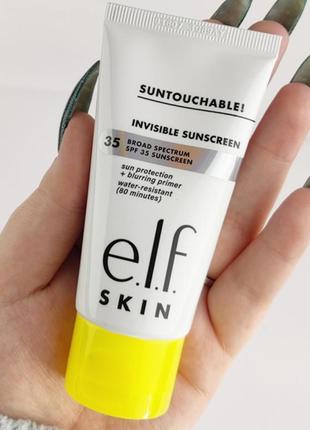 E.l.f skin сонцезахисний крем-праймер для обличчя suntouchable invisible sunscreen spf 35, 50 мл4 фото