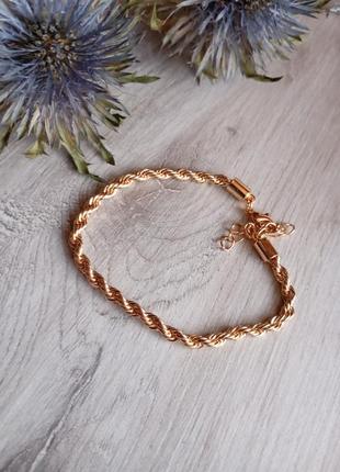 Елегентний браслет золотистий