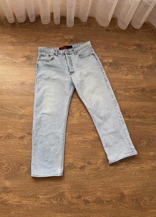 Джинсы levi's 501 550 широкие светлые размер 38/34