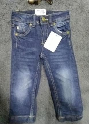 Джинсові штанці на підкладці, р.74-80