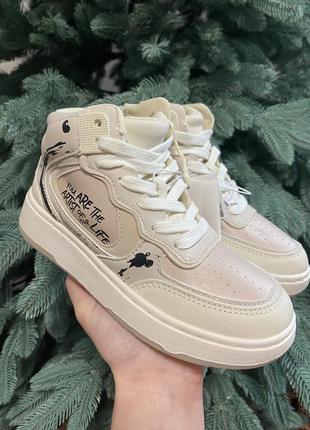 Высокие кроссовки хайтопы для девочки zara 30 31 размер