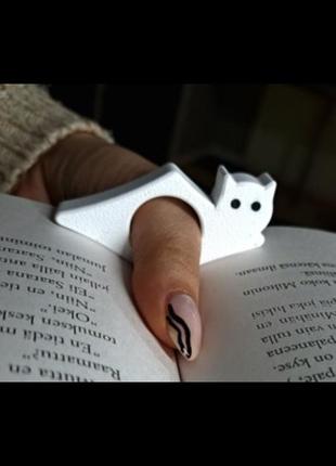 Держатель для страниц книги закладка котик