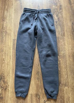 Джоггеры h&m на флисе xs-s утепленные брюки спортивные брюки