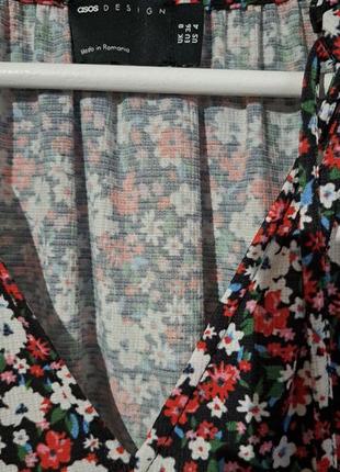 Платье миди с воланом8 фото