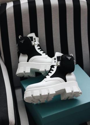 Ботинки milano monolith white black premium черевики3 фото
