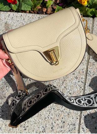 Сумка бежевая кремовая coccinelle