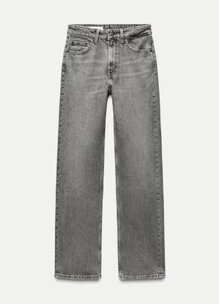 Серые джинсы zara