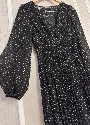 Довга сукня в горох 🫛 шифон 🌸🌟🎁👗2 фото