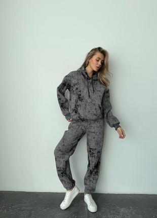 Женский спортивный костюм тай дай варенка5 фото