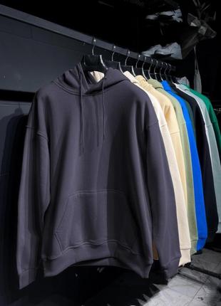 Теплый худи зимние небесно голубой.