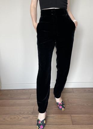 Jil sander брюки бархат велюр