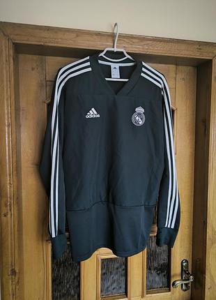 Real madrid × adidas кофта спортивная свитшот куртка
