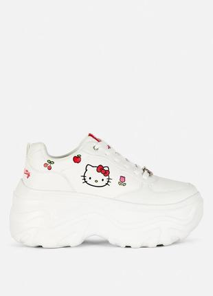Кроссовки женские кроссовки на платформе hello kitty, белые кроссовки