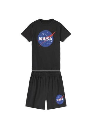 Летняя трикотажная детская пижама space adventure"nasa"
футболка&шорты