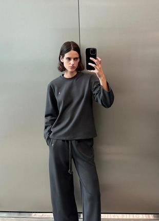 Костюм антрацит zara на весну