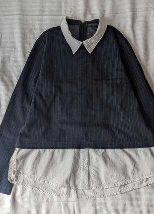 Красивая кофта с белым воротником от бренда m&amp;s