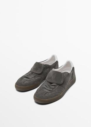 Кеды кроссовки замшевые massimo dutti