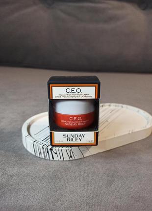 Зволожувальний крем з вітаміном c sunday riley c.e.o. vitamin c rich hydration cream 15ml