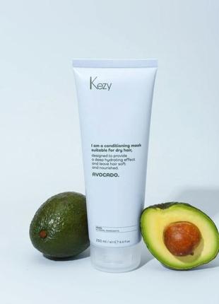 Кондиционирующая маска для сухих волос kezy avocado mask