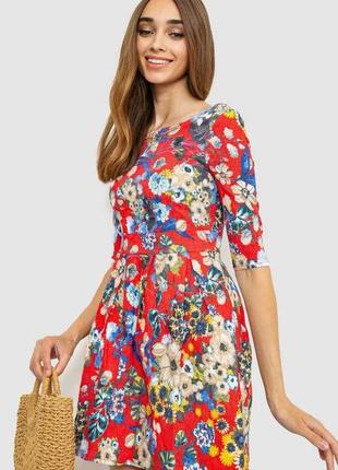 Нарядное короткое платье в цветочный принт р.xs, s