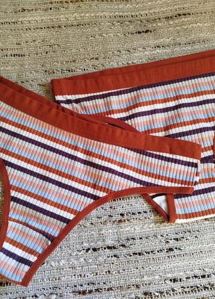 Набор трусики в рубчик