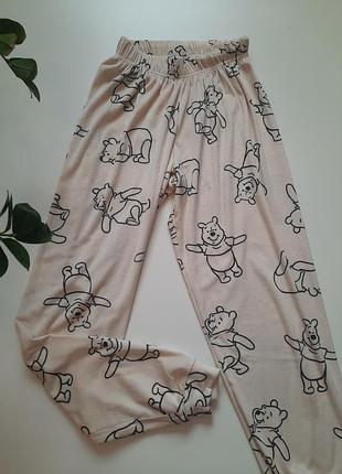 Якісні теплі велюрові штани вінні пух primark розмір xs/2xs