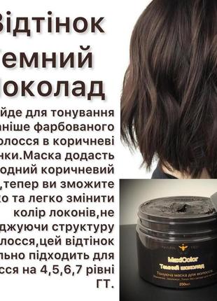 Маска для волосся шоколад