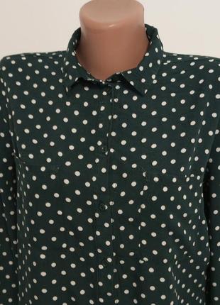Віскозна сорочка у горошок