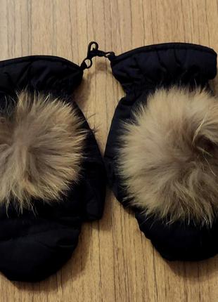 Зимние варежки теплые