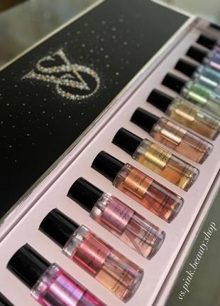 Набор из 12 мини спреев / городов victoria’s secret ultimate mist discovery gift set