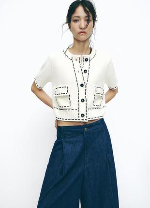 Кардиган жіночий із строчками zara new