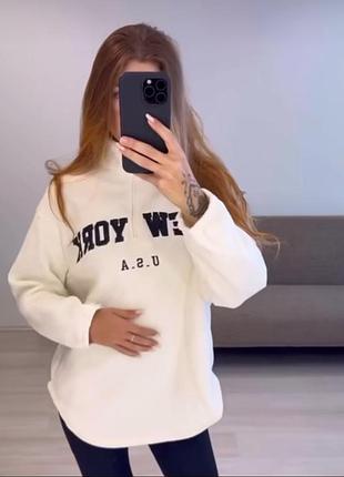 Мягкий теплый свишот (l- xl) new york