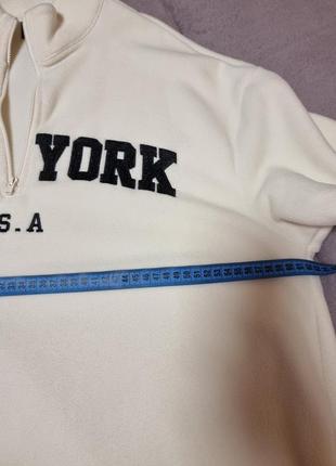 Мягкий теплый свишот (l- xl) new york3 фото