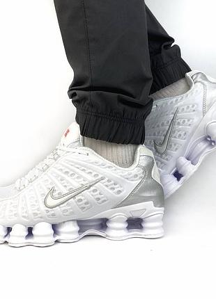 Nike shox tl triple total white 4