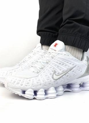 Nike shox tl triple total white 6