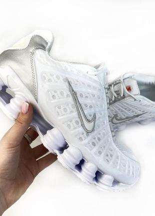 Nike shox tl triple total white 5