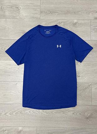 Синяя спортивная футболка андер армор under armour, размер l, оригинал