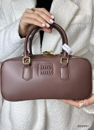 Сумка миуммиу с брелком кожа