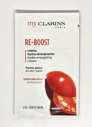 Пробник крем для обличчя clarins my clarins re-boost hydra-energizing cream  2 мл